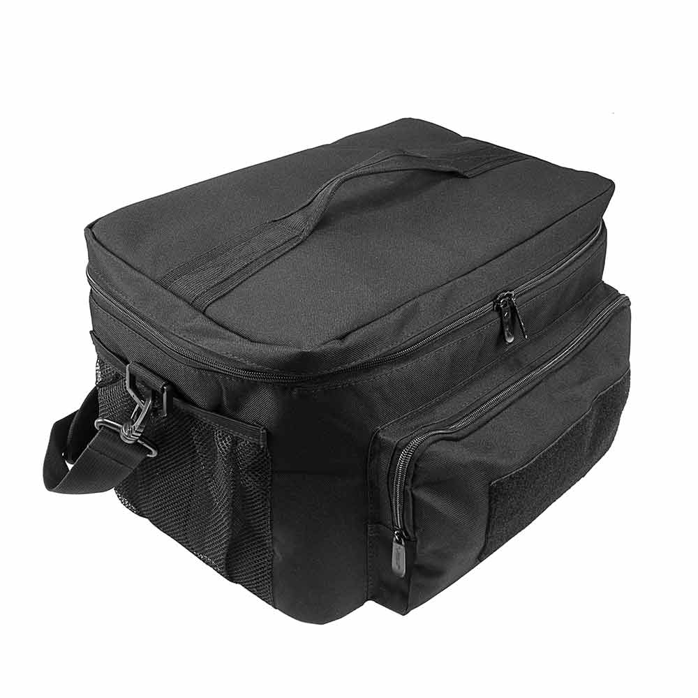 Vism Insulated Cooler Lunch Bag with Molle & Pal Webbing, Black - Medium