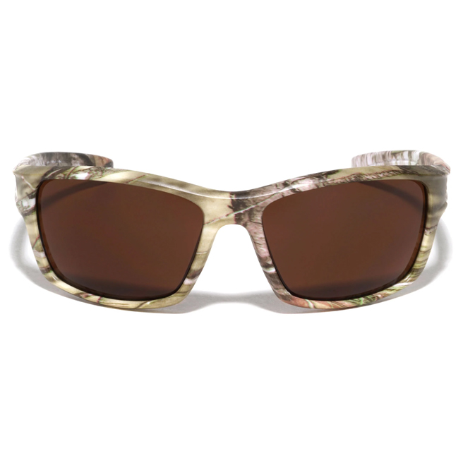 58 mm Camouflage Thick Frame Rectangle Sport Sunglasses, Camo
