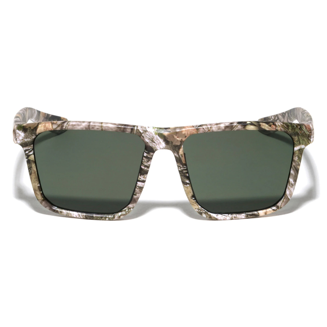 57 mm Camouflage Flat Top Classic Square Sport Sunglasses, Camo