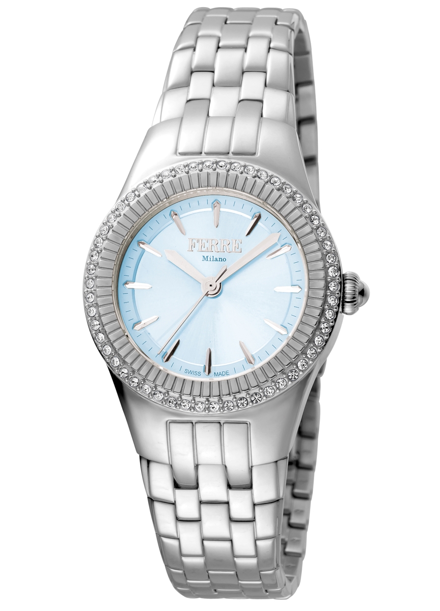 Womens Swiss Made Quartz Silver Bracelet Watch with Gold Dial -  Nimiedad, NI3644796