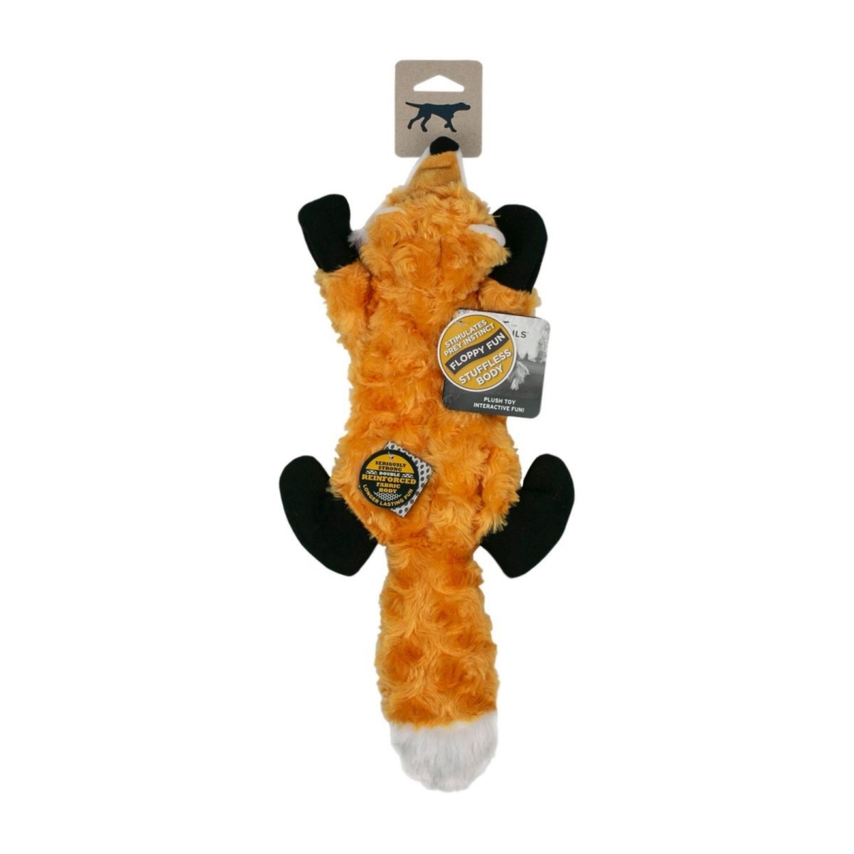 22266177685 16 in. Stuffless Fox Plush Dog Toy