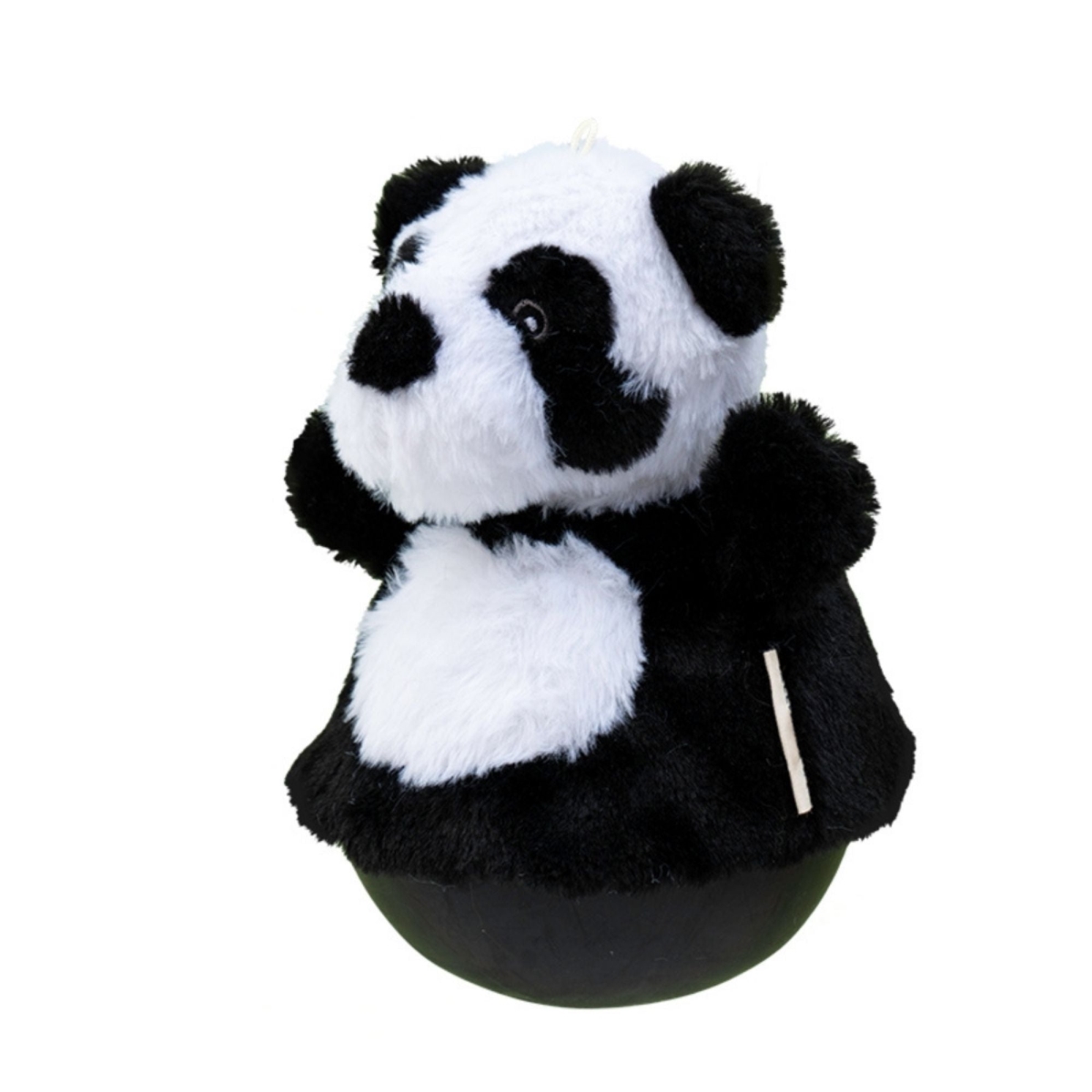 22266181811 9 in. Roly Poly Panda Plush Dog Toy