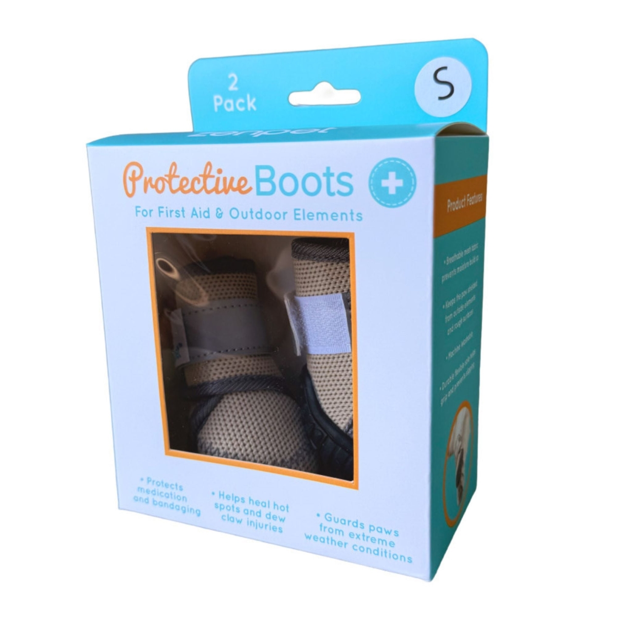 619567707576 Protective Dog Boots - Small - Pack of 2