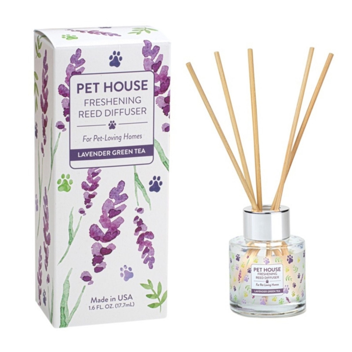 745860397128 Lavender Green Tea Reed Diffuser - 4 Count