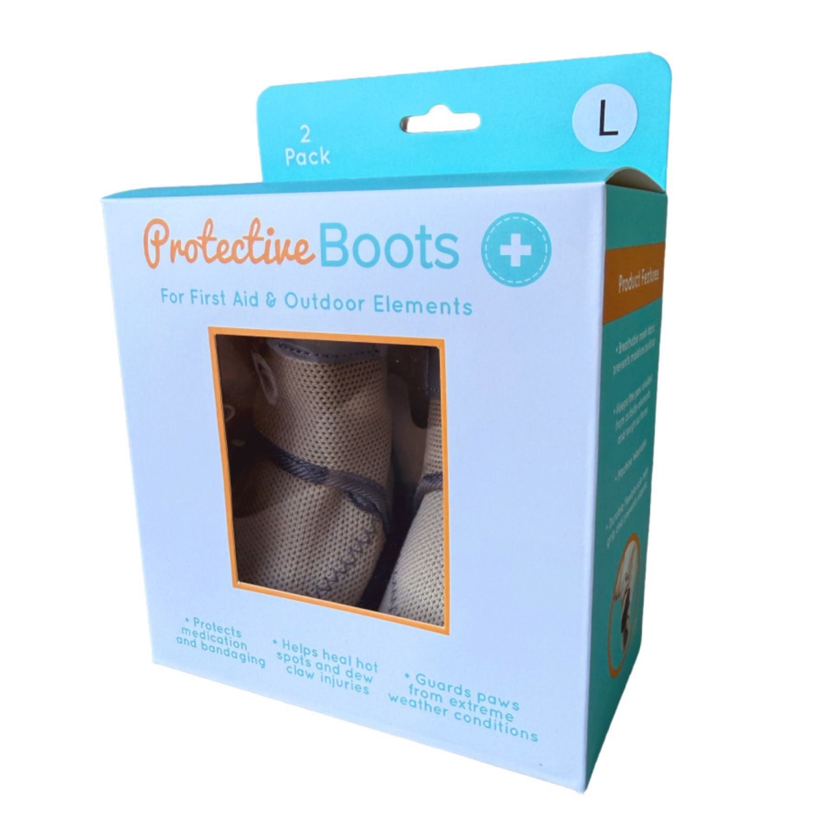 619567619558 Protective Dog Boots - Large - Pack of 2