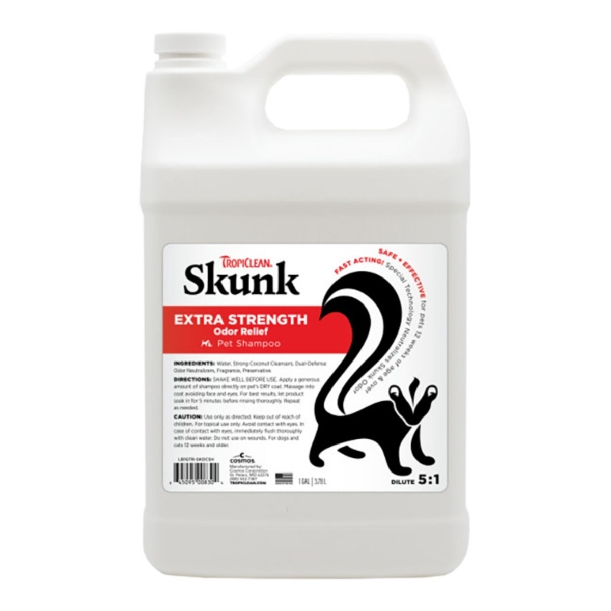 645095008304 1 gal Skunk Odor Control Dog & Cat Shampoo