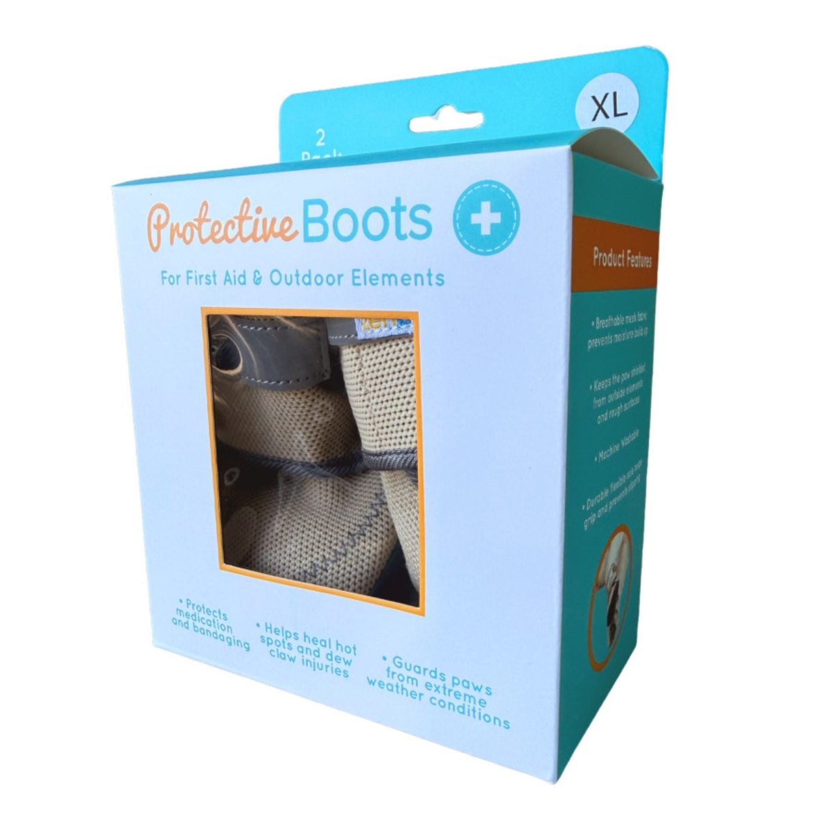 619567589356 Protective Dog Boots - Extra Large - Pack of 2