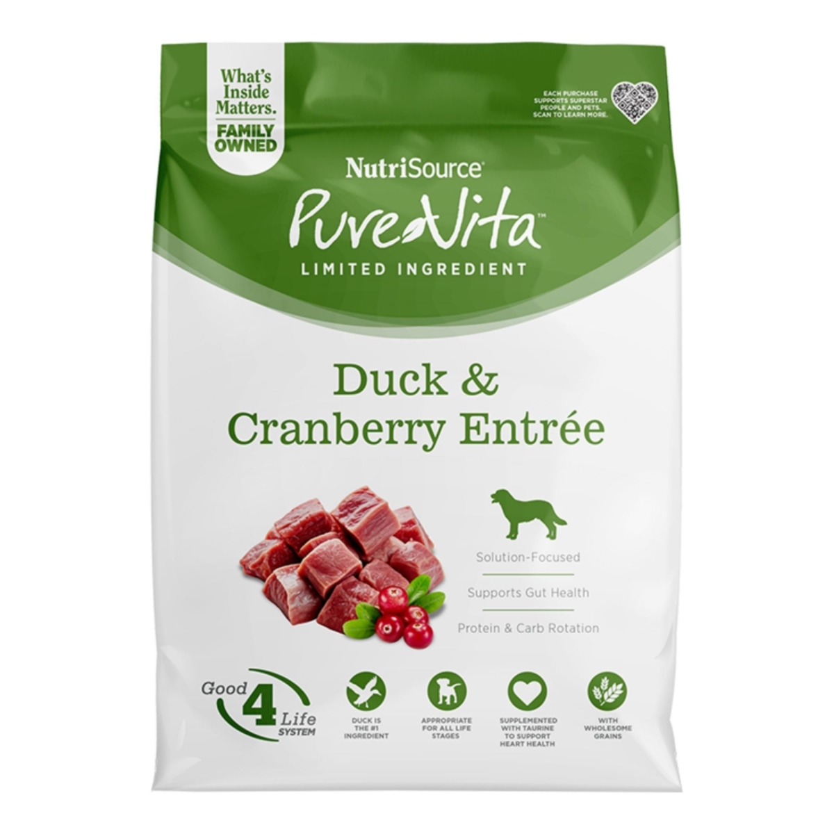 73893179344 25 lbs Duck  Cranberry Dry Dog Food