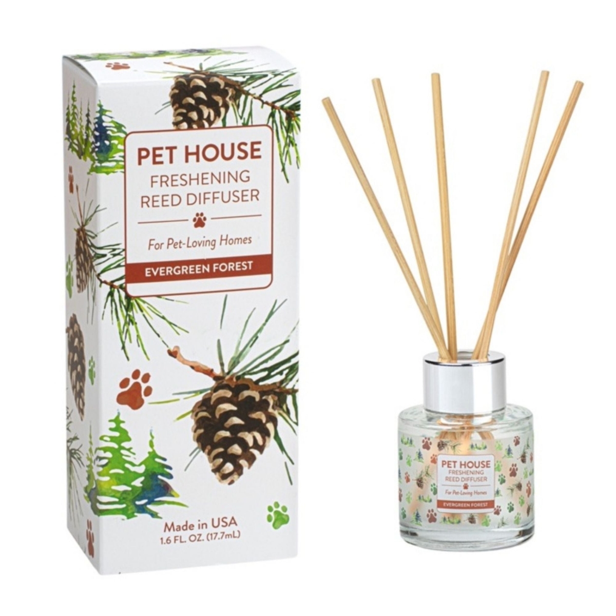 745860397166 Evergreen Forest Reed Diffuser - 4 Count