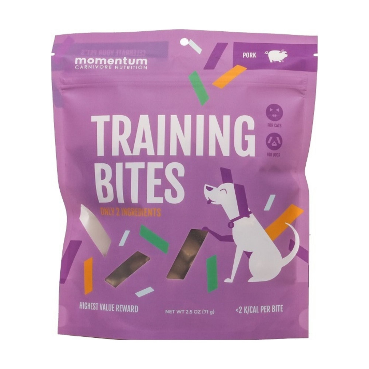 853009006975 2.5 oz Nutrition Pork Training Bites Dog Treat