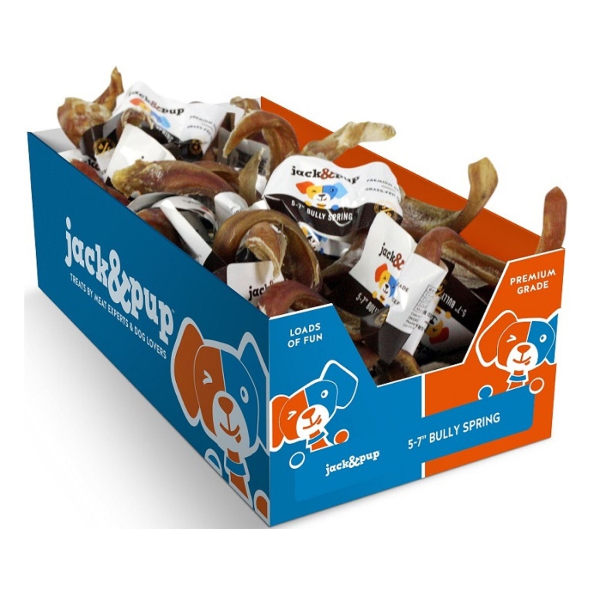 850004349519 5-7 in. Bully Springs Dog Treat Display Box - 40 Count