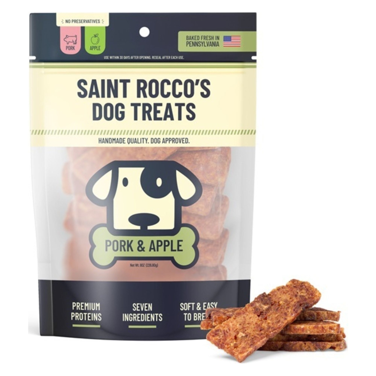 860014712722 3 oz Pork Apple Dog Treat