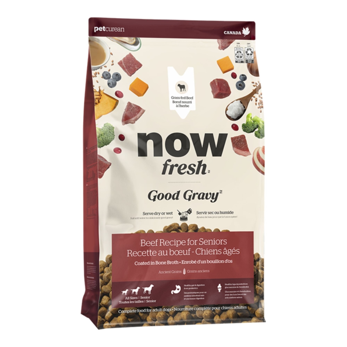 815260007702 35 lbs Now Fresh Good Gravy Senior Beef Recipe with Ancient Grains Dry Dog Food