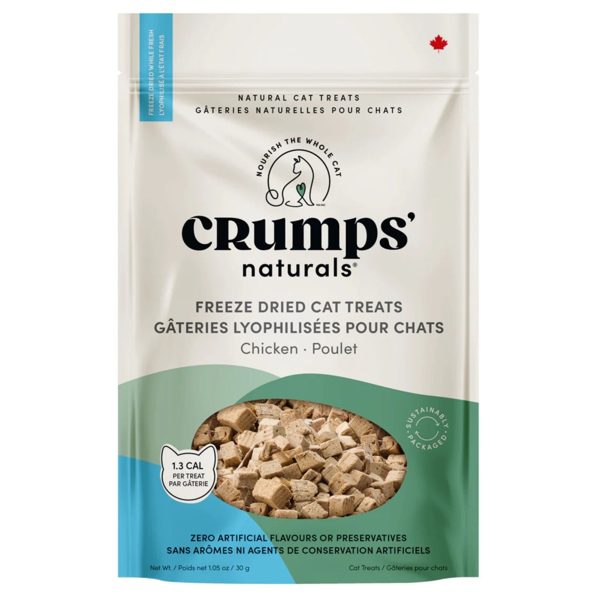 835302005756 1.05 oz Chicken Freeze Dried Cat Treats