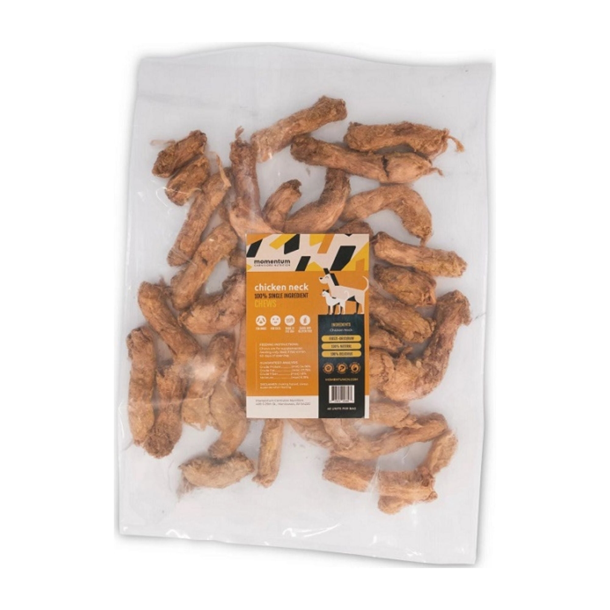 853009006807 Nutrition Chicken Neck Freeze-Dried Bulk Chew Dog Treat - 46 Count