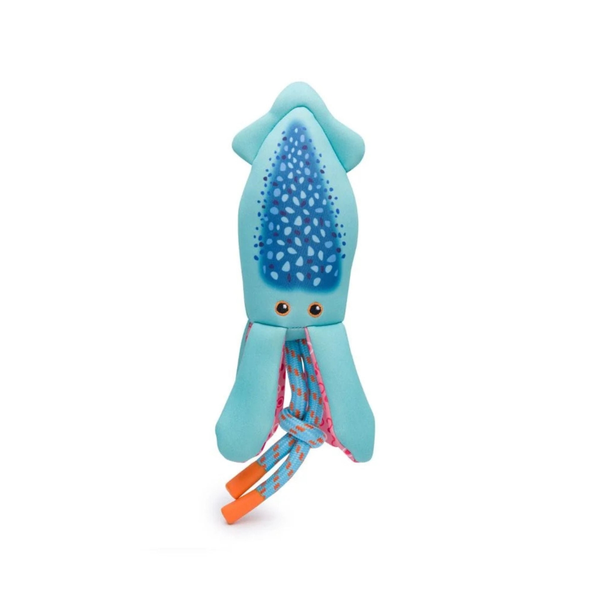 849088071003 9.5 in. Floatie Squid Plush Dog Toy