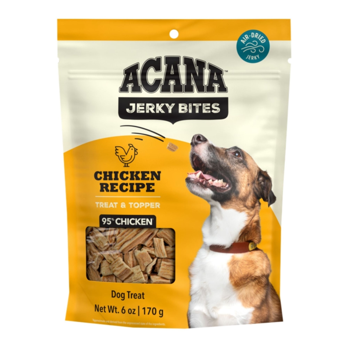 64992727574 Dog Grain Free Jerky Bites Chicken Recipe, 6 oz