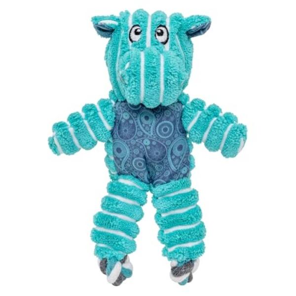 35585541037 Floppy Knots Hippo Dog Toy, Blue - Extra Small