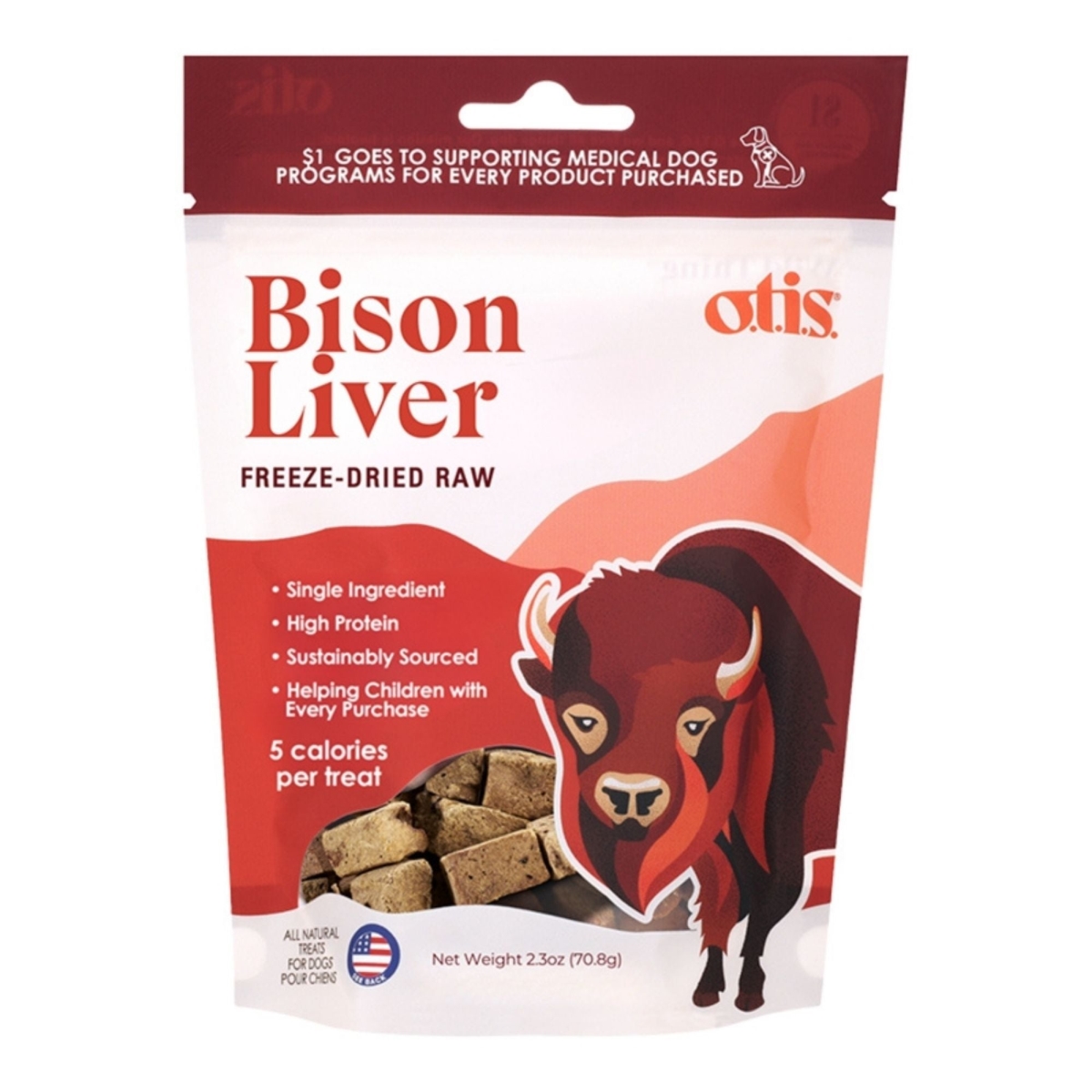 850047164384 Dog Freeze-Dried Bison Liver, 2.3 oz