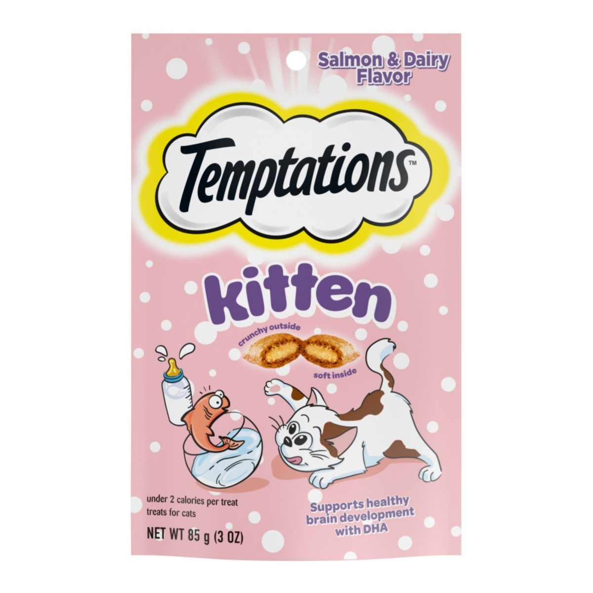 23100141459 Kitten Cat Treat, Salmon & Dairy, 3 oz