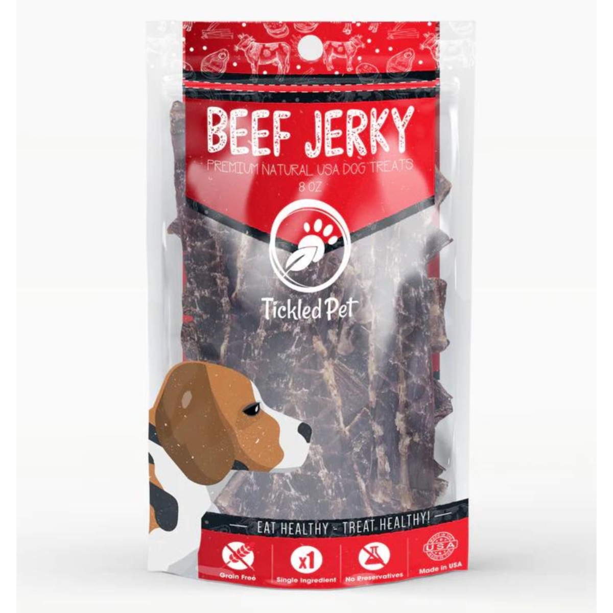 851582005576 Dog USA Beef Jerky, 8 oz