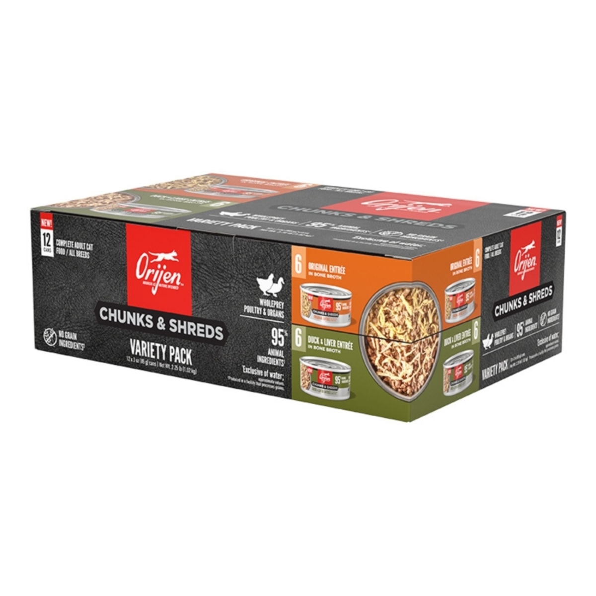 64992726324 3 oz Cat Grain Free Chunk Variety Pack - Case of 12