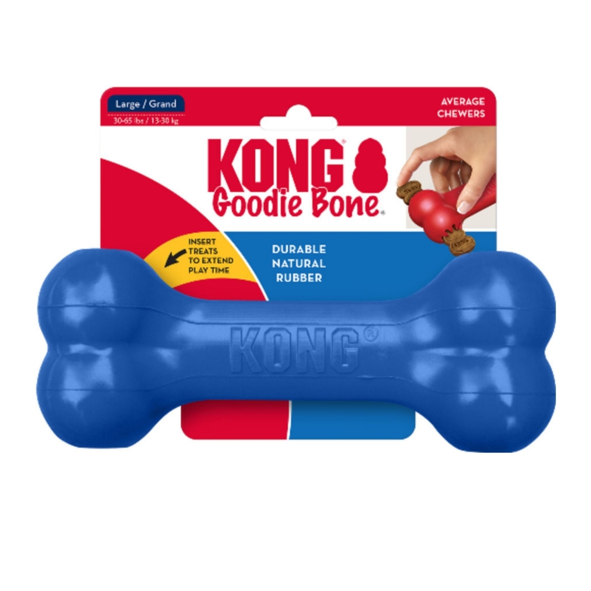 35585356969 Old Glory Goodie Bone Dog Toy, Large