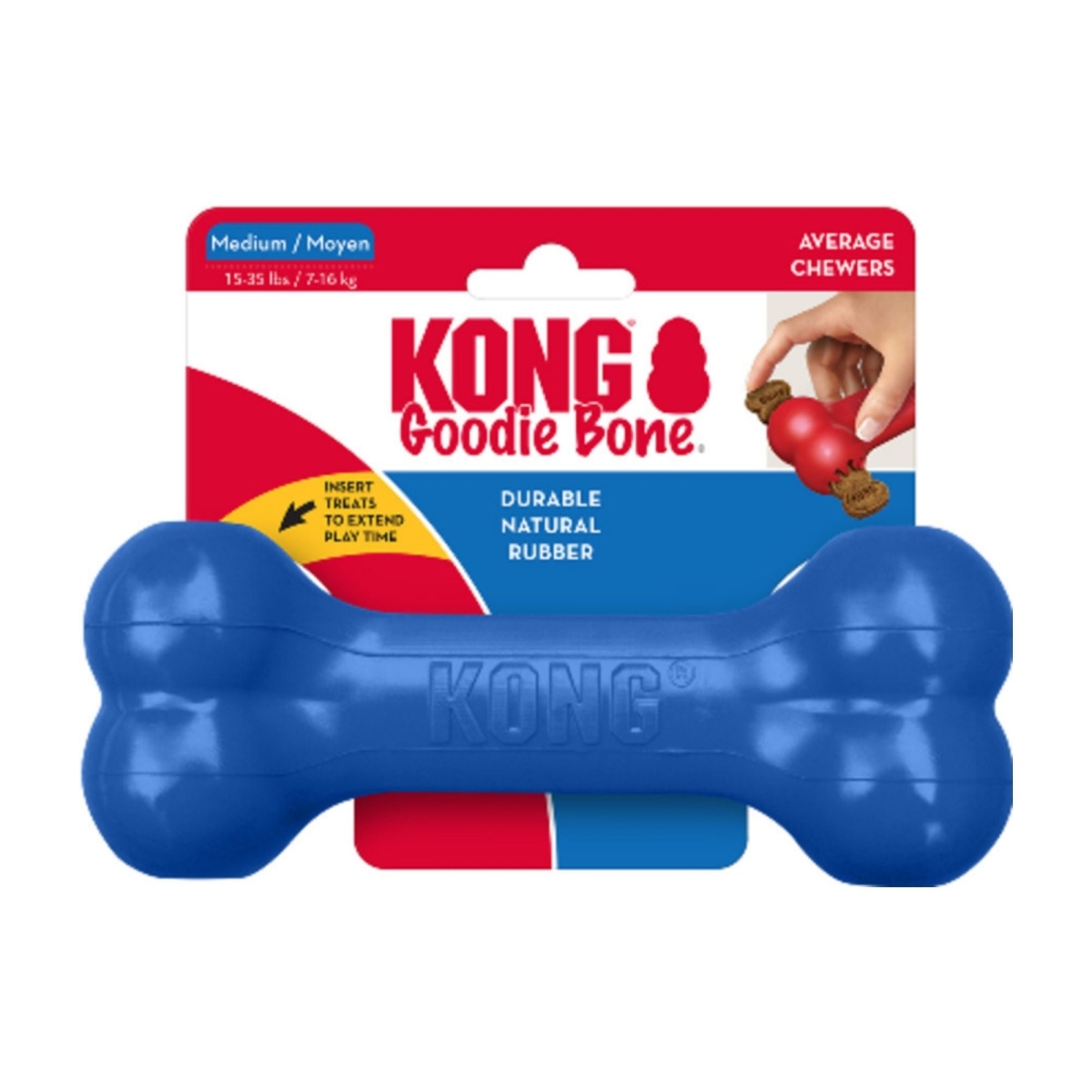 35585356945 Old Glory Goodie Bone Dog Toy, Medium