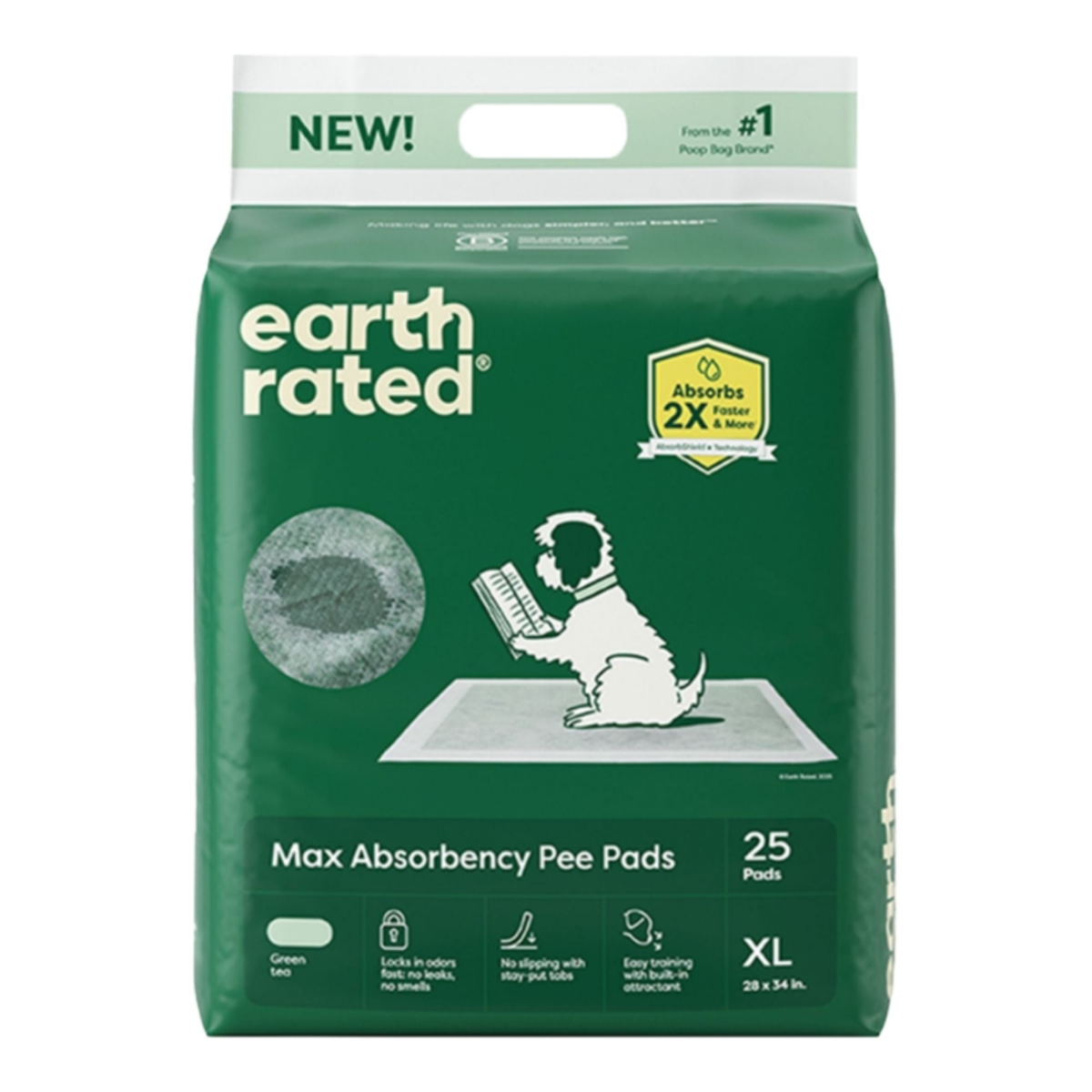 870856002721 28 x 34 in. Dog Max Absorbency Puppy Pee Pads, Extra Large - 25 Count