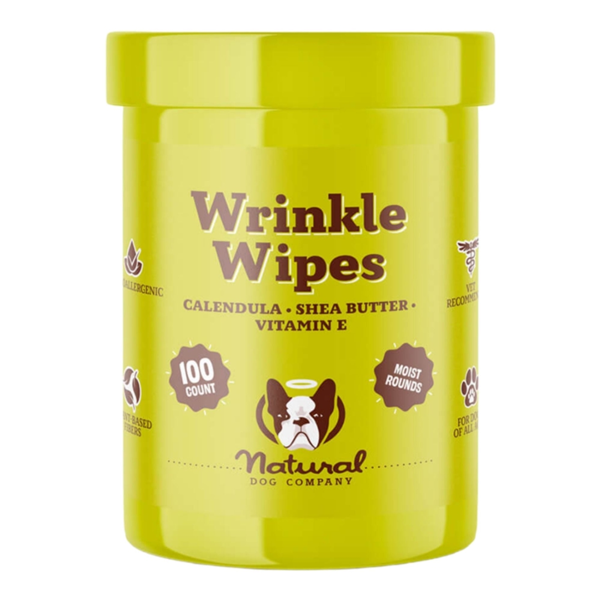 741099002895 Dog Wrinkle Wipes, 100 Count