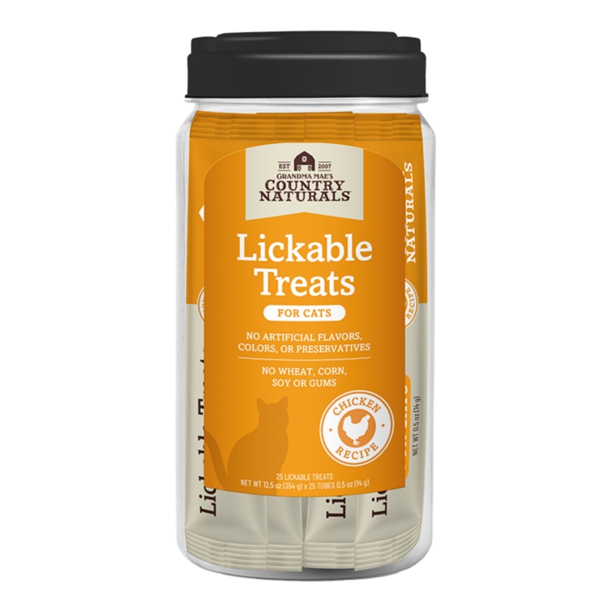 850075642199 Cat Lickable Treats Chicken Jar, 25 Count