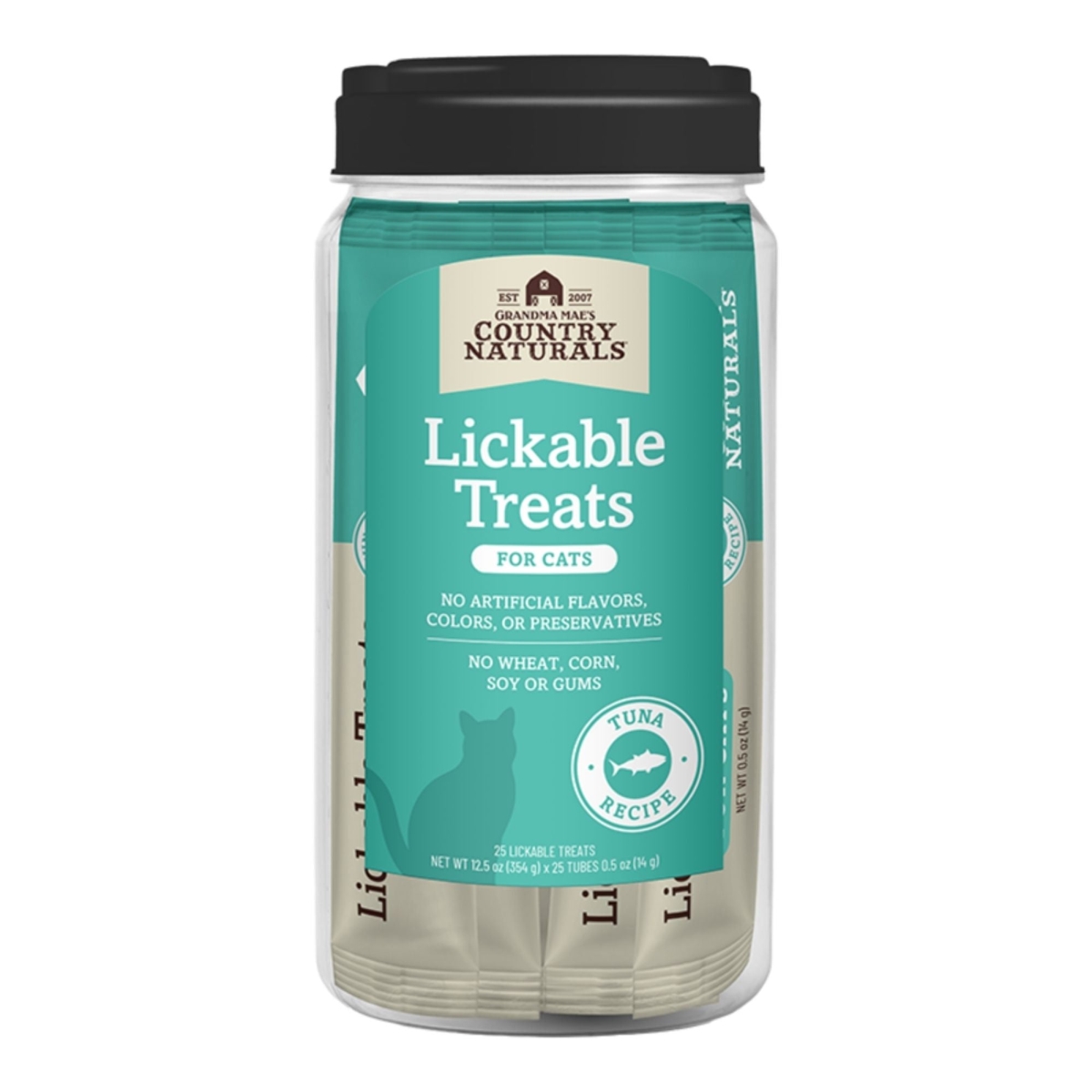 850075642328 Cat Lickable Treats Tuna Jar, 25 Count