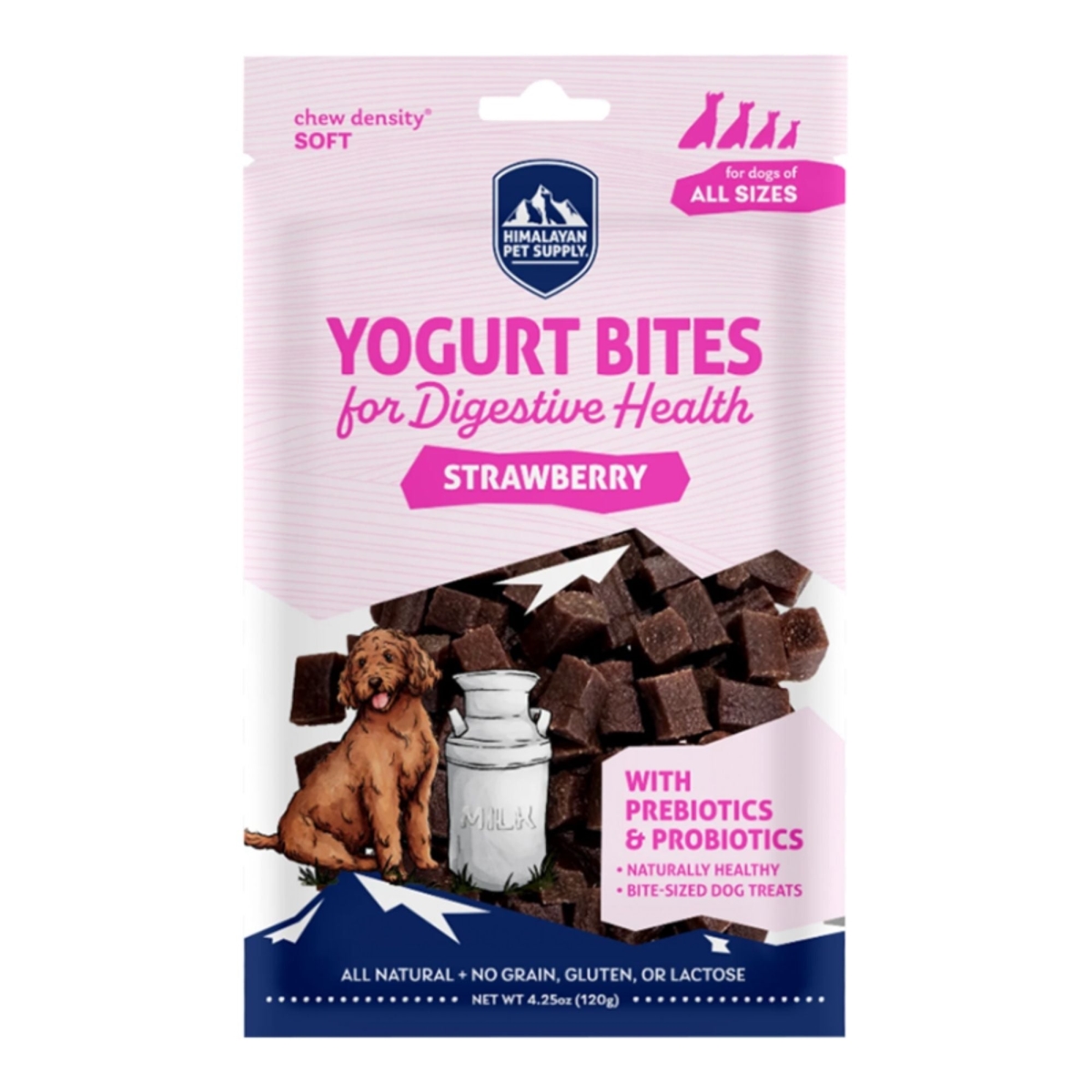 Himalayan 850087668019 4.25 oz Yogurt Dog Bites, Strawberry