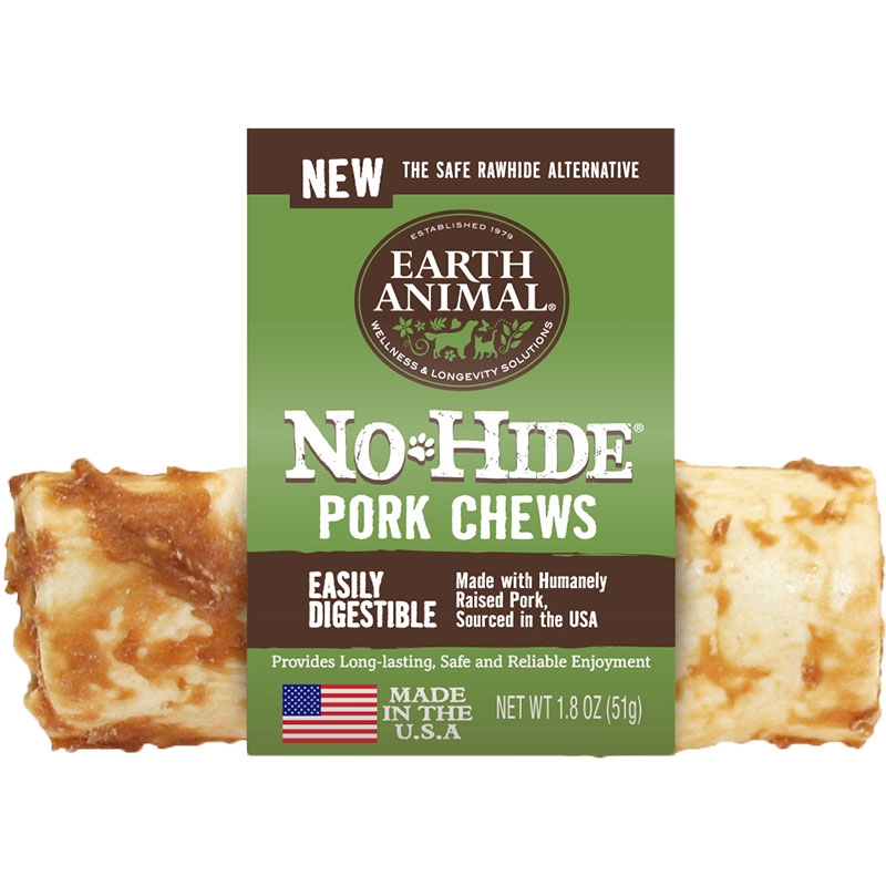 Picture of Earth Animal 853965006620 4 in. Earth Animal No Hide Pork Chews Dog Treats Counter Refill - 24 Count
