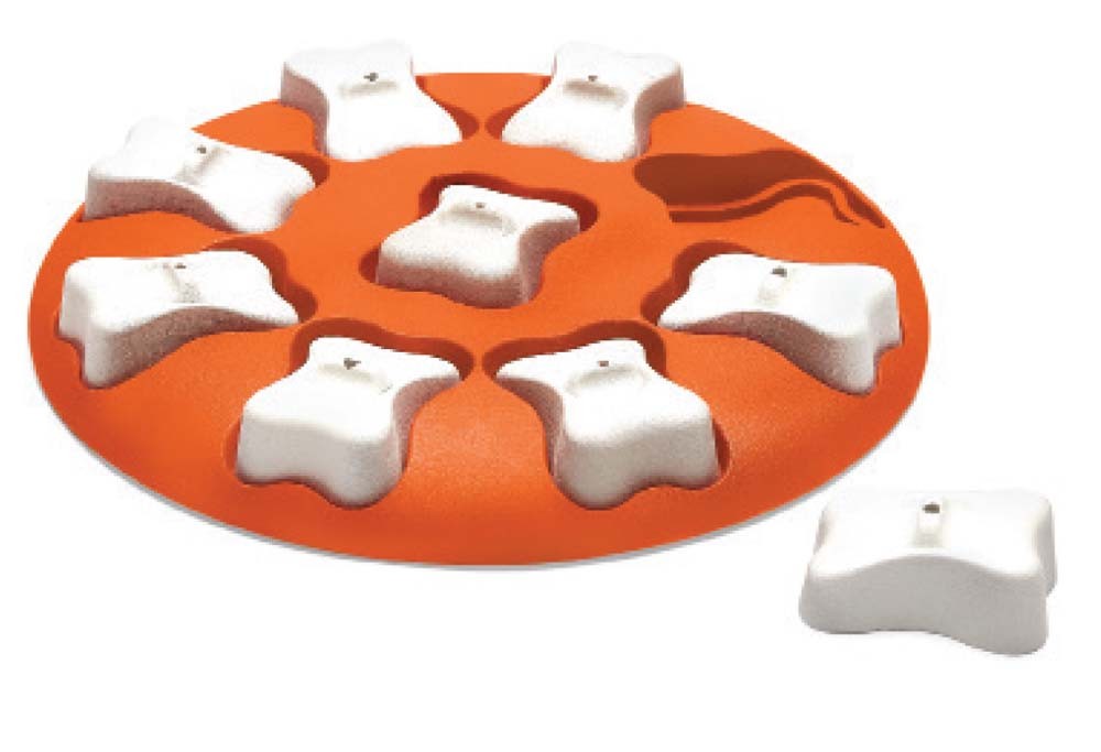 Nina Ottosson Interactive Smart Puzzle Dog Toy, Orange