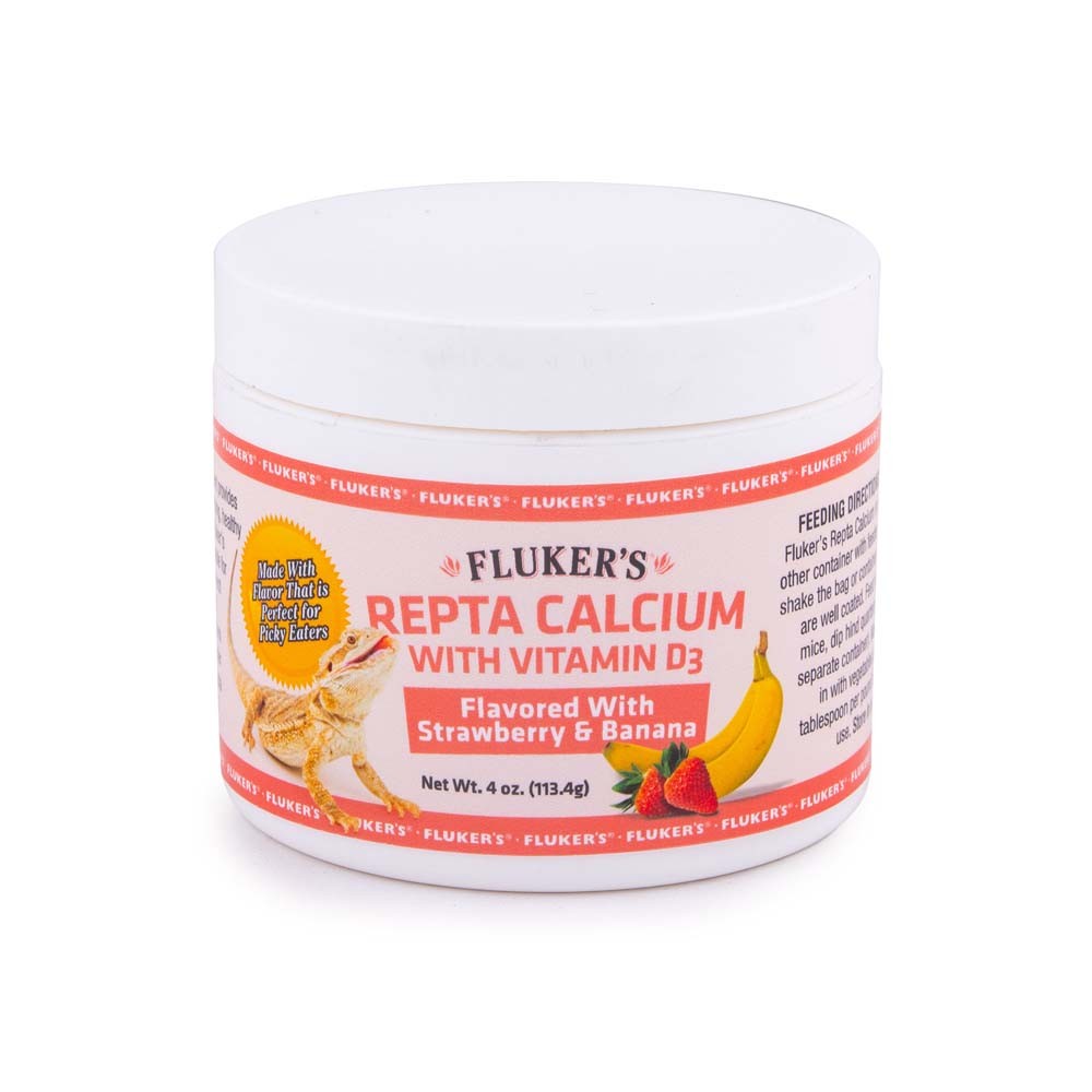 Picture of Flukers 91197730191 4 oz Repta Calcium with Vitamin D3 Strawberry Banana Flavored