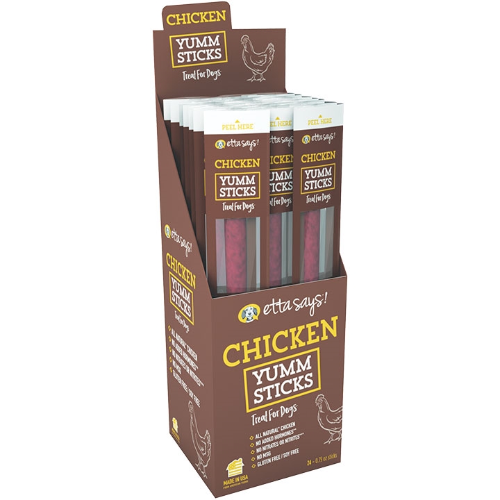 Picture of Etta Says 856995008022 Dog Yum Sticks Chicken - 24 Count