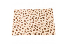 Picture of Ethical Pet 077234500620 40 x 58 in. Snuggler Bones-Paws Print Blanket&#44; Cream