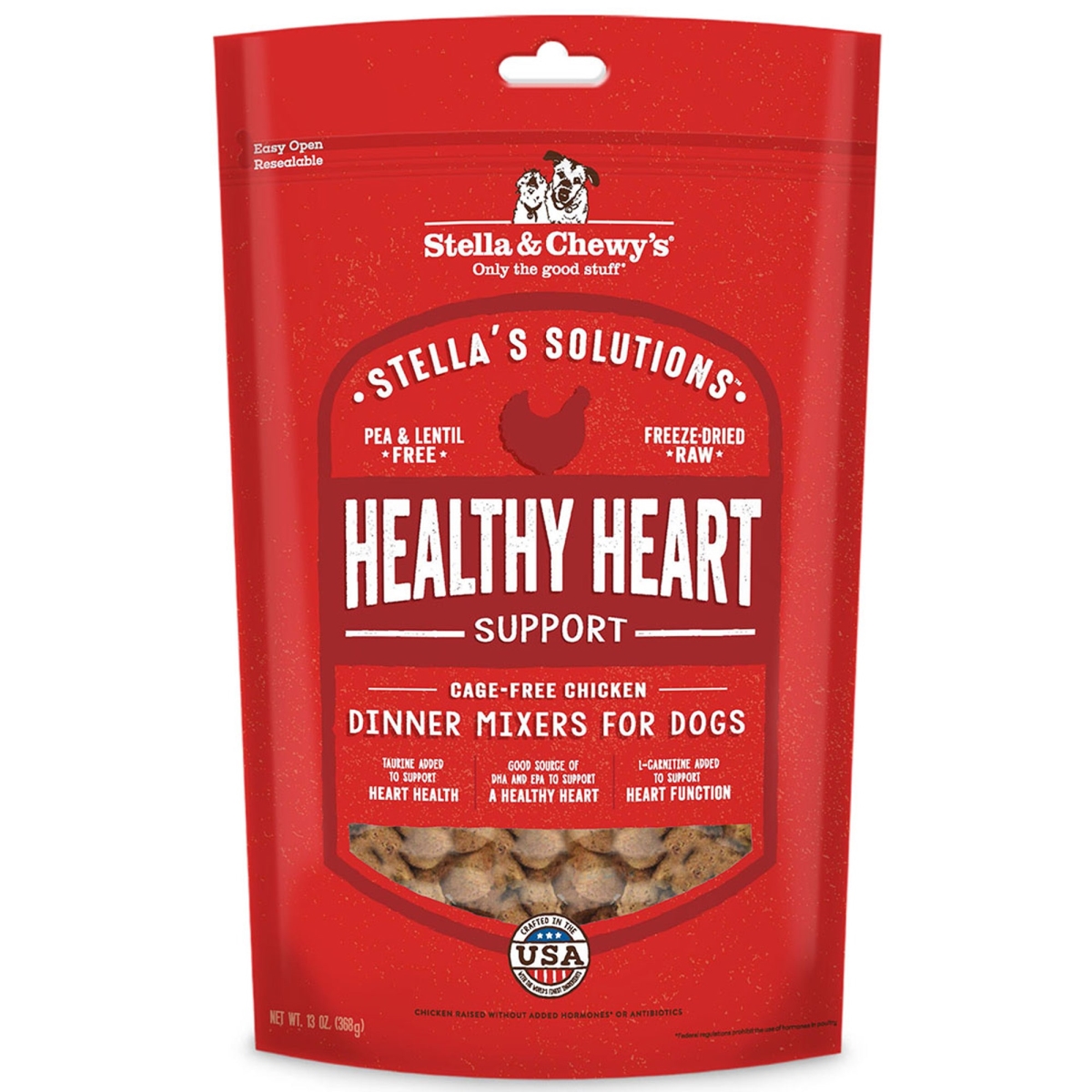 Picture of Stella & Chewys 810027370273 Stella & Chewys Solutions Healthy Heart Support Dog Treat - 13 oz