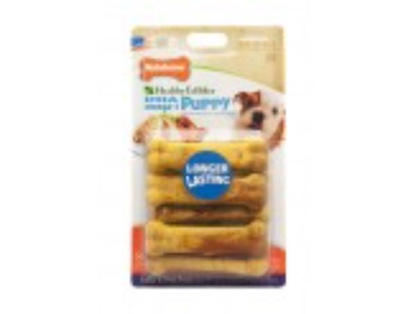 Picture of Nylabone 018214829256 Nylabone Healthy Edibles Puppy Longer Lasting Sweet Potato & Turkey Petite Dog Treats - 8 Count