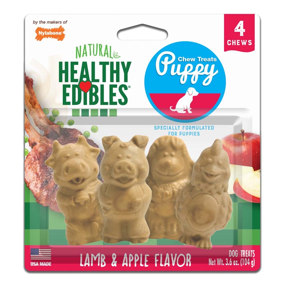 Picture of Nylabone 018214845331 Healthy Edibles Puppy Pals Blister Card - 4 Count