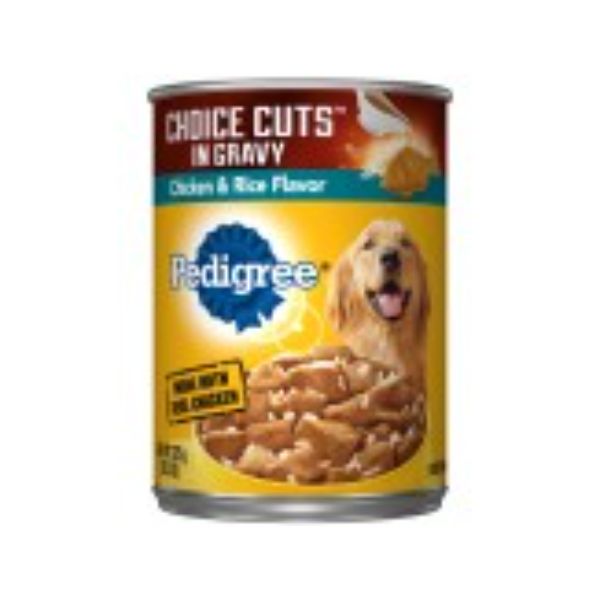 Picture of Mars Pet Care 023100015675 13.2 oz Pedigree Choice Cuts Chicken & Rice Dog Food - 12 per Pack