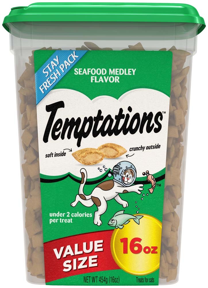 Picture of Mars Pet Care 023100107561 16 oz Whiskas Temptations Seafood Medley Cat Treats