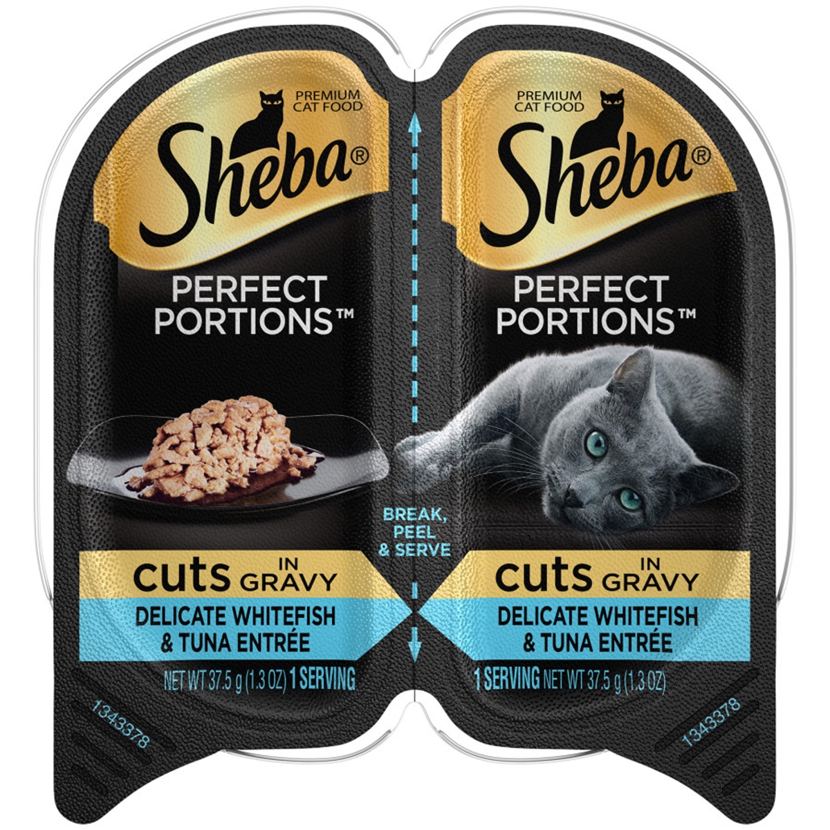 Picture of Mars Petcare 023100114200 2.6 oz Sheba Perfect Portions Cuts Whitefish & Tuna Grain Free Cat Food - Pack of 24