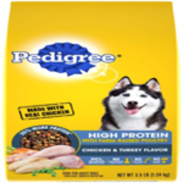Picture of Mars Pet Care 023100128610 3.5 lbs Pedigree High Protein Adult Chicken & Turkey Dry Dog Food