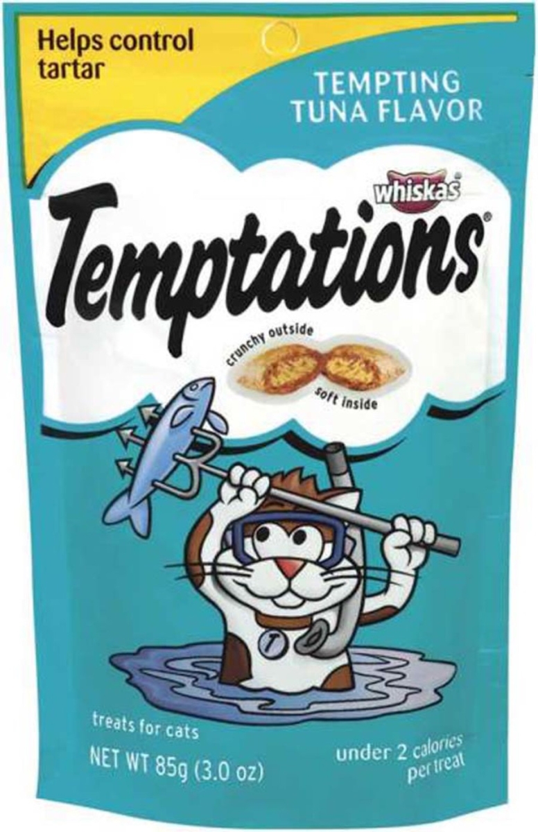Picture of Mars Pet Care 023100327846 3 oz Whiskas Temptations Tempting Tuna Flavor Cat Treats