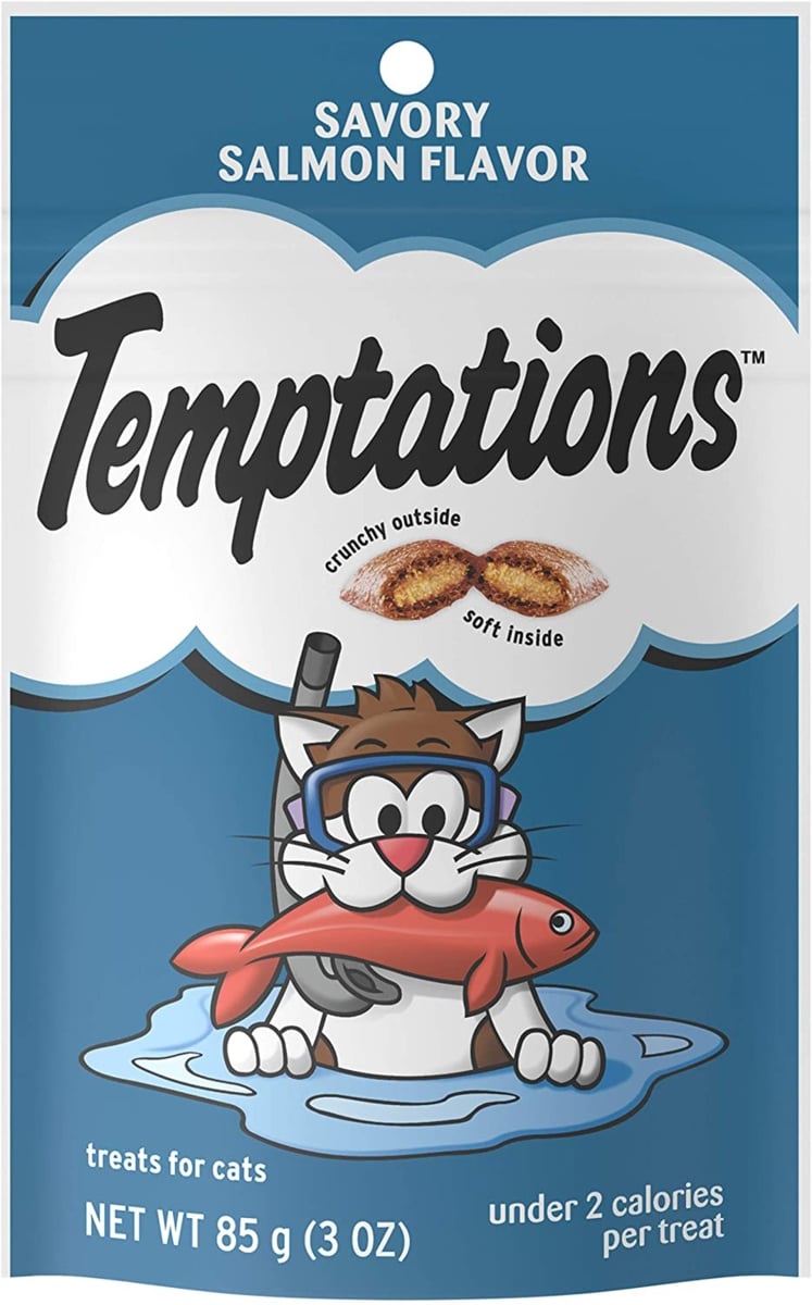 Picture of Mars Pet Care 058496723040 3 oz Whiskas Temptations Savory Salmon Flavor Cat Treats