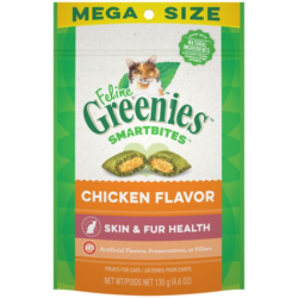 Picture of Greenies 642863108372 4.6 oz Feline Smartbites Healthy Skin & Fur Chicken