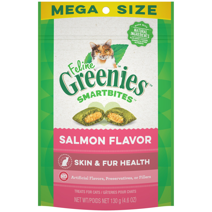 Picture of Greenies 642863108389 4.6 oz Feline Healthy Skin & Fur Salmon Smartbites