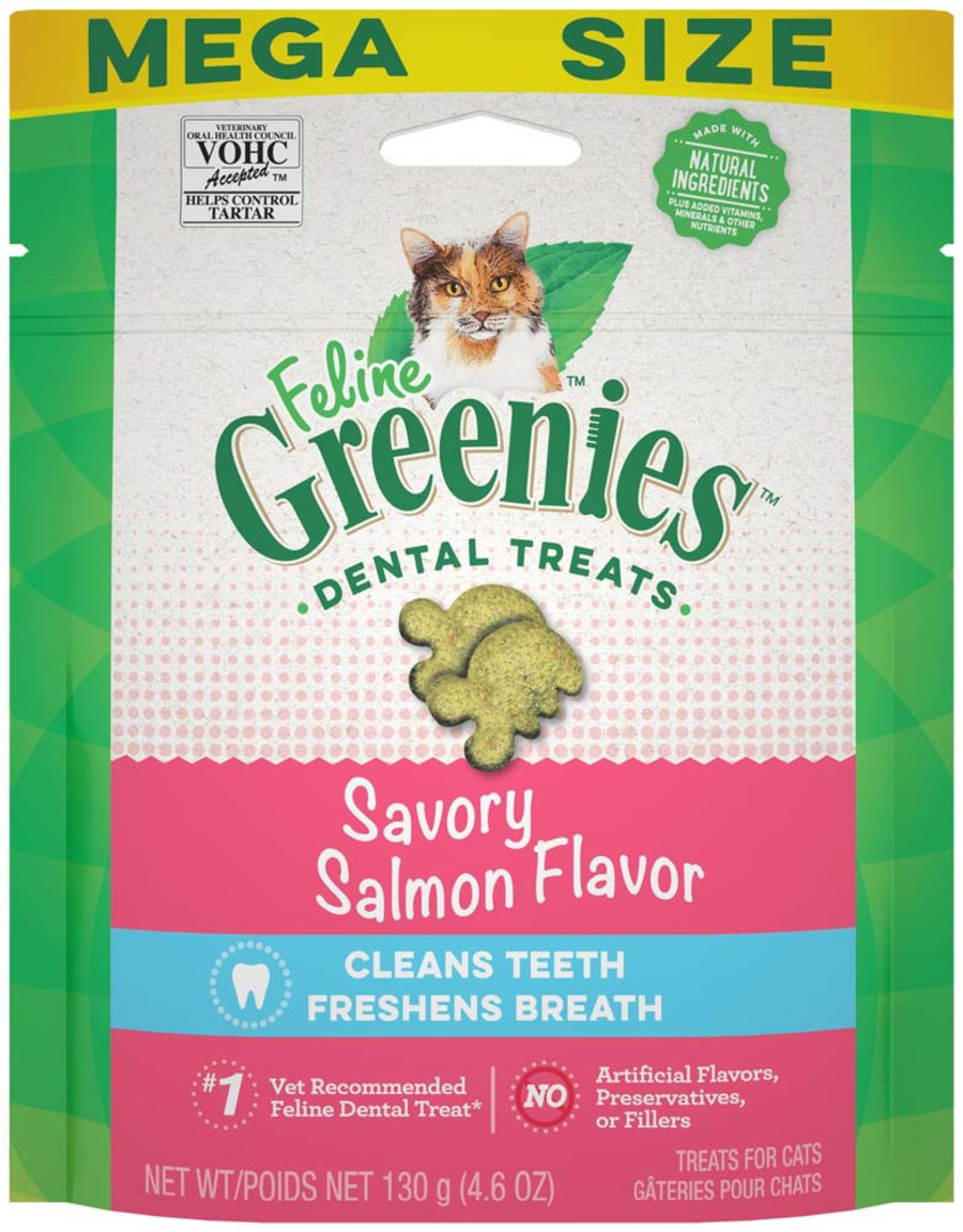 Picture of Greenies 642863111402 4.6 oz Feline Savory Salmon Dental Treat